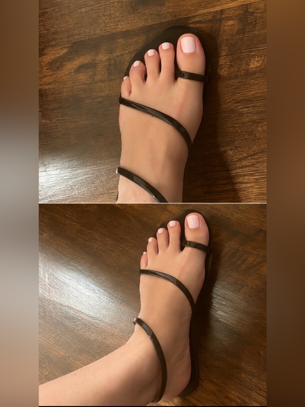 Steve Madden Minimal Strappy  sandals IMMERSE BLACK PATENT
8.5